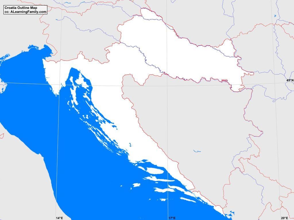 kroatië overzichtskaart