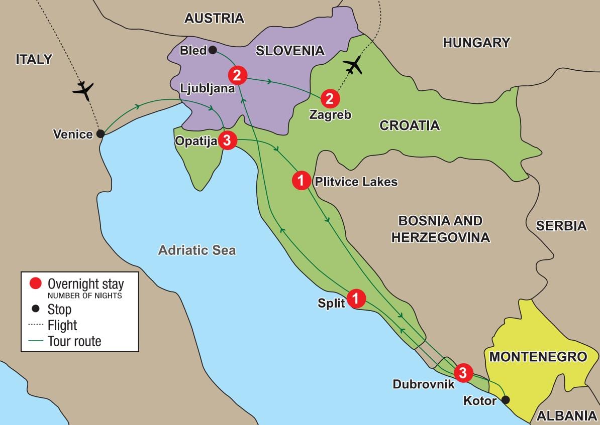 kaart opatija, kroatië