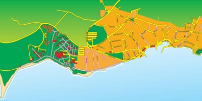 Kaart van brac-kroatië