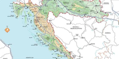 Zrce beach kroatië kaart