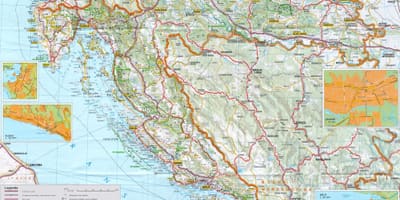 Hoofdstad van kroatië kaart