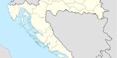 Kroatië locatie op kaart