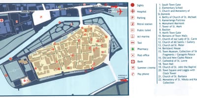 Kroatië trogir kaart