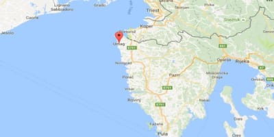 Kaart van umag kroatië